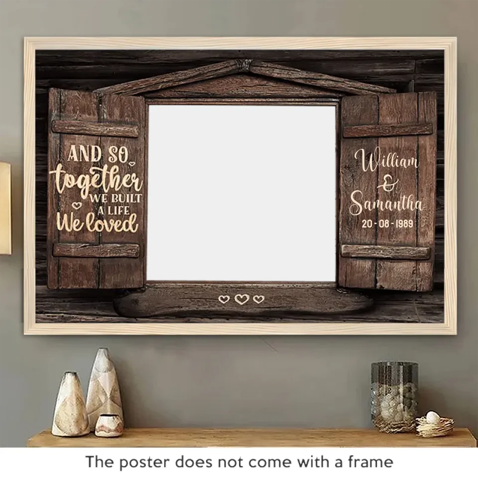 Just Being Together - Personalized Horizontal Canvas Prints - Upload Photo, a Gift for Couples!