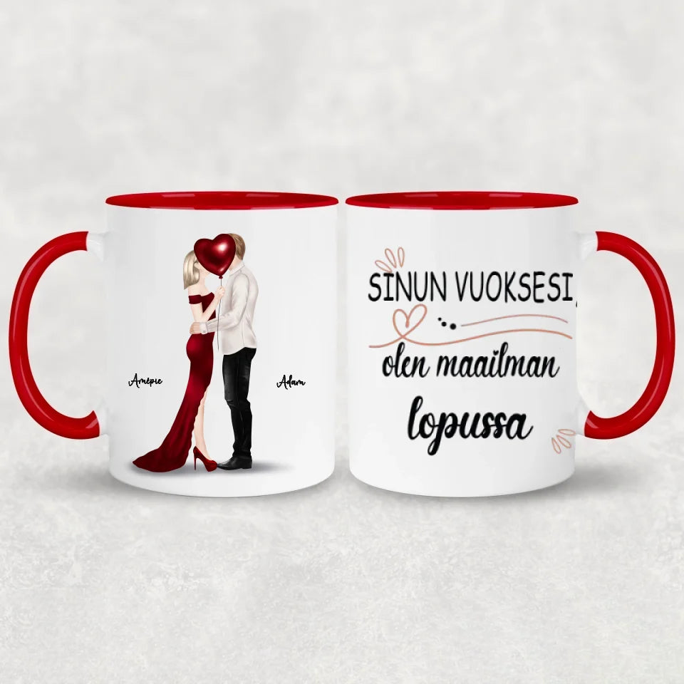 Couple kissing - Personal mug