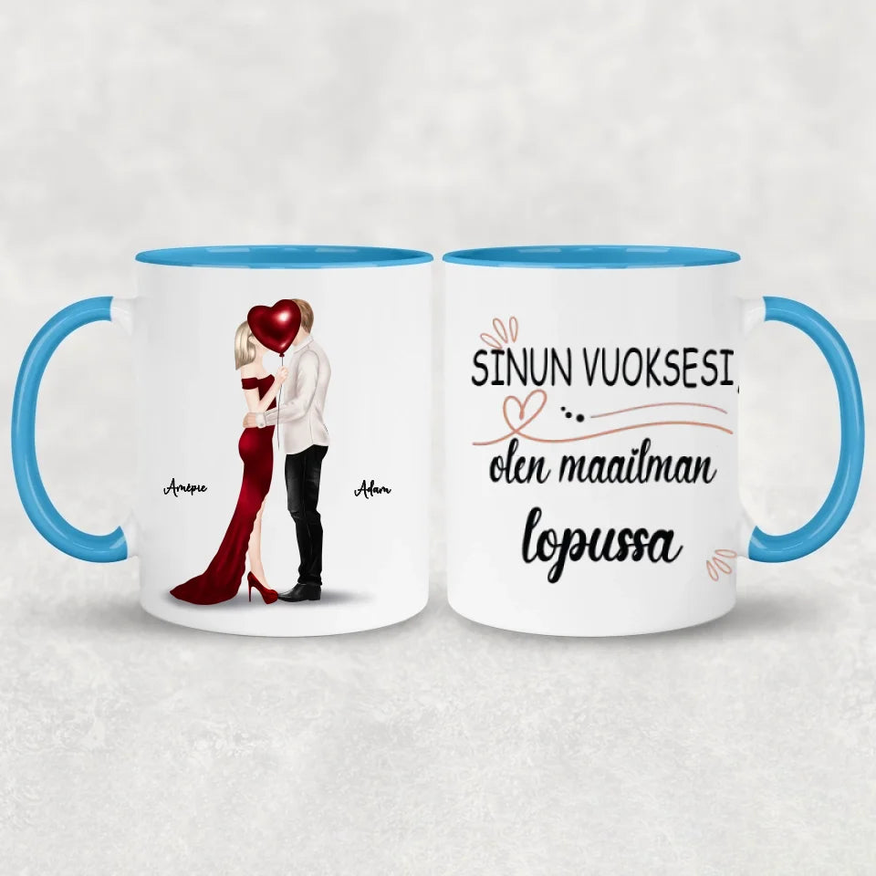 Couple kissing - Personal mug