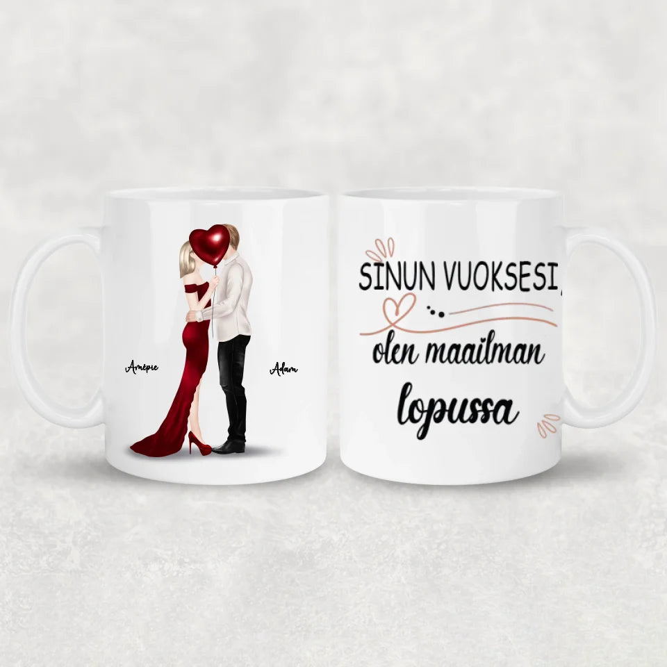 Couple kissing - Personal mug