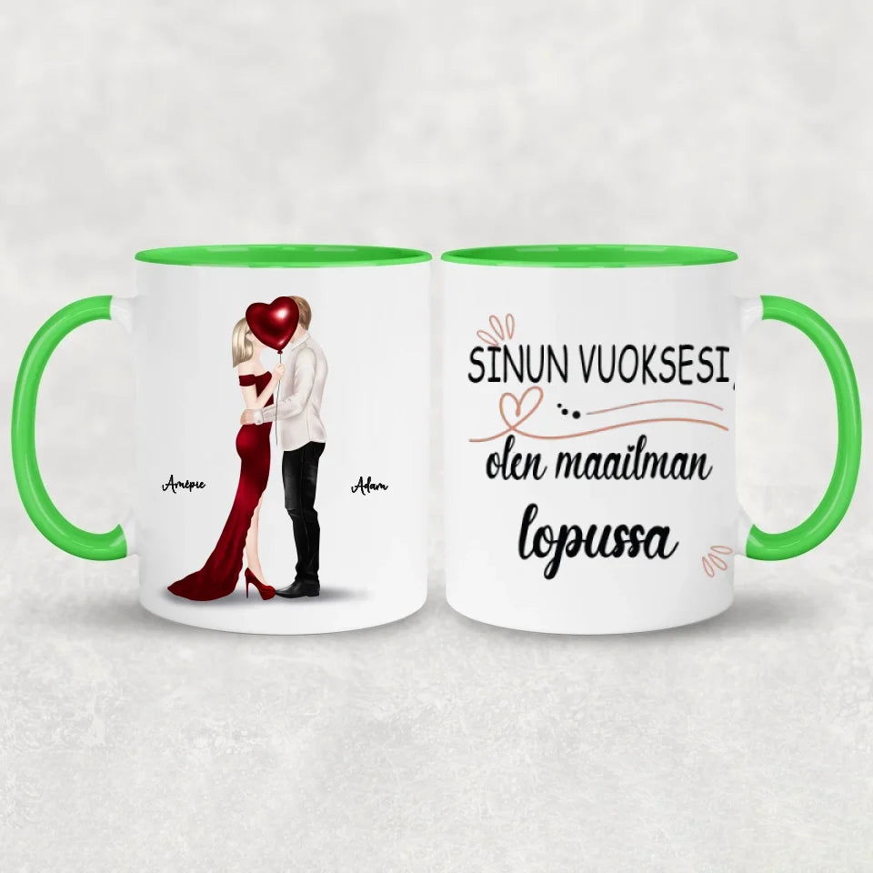 Couple kissing - Personal mug